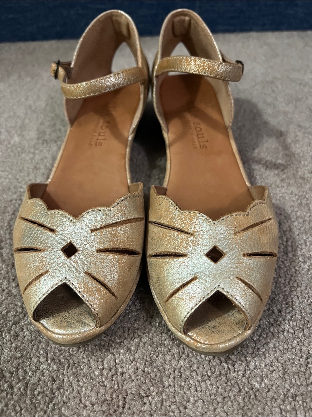Gentle Souls Kenneth Cole Lily Moon ankle strap leather sandals retail $179 - Picture 4 of 12